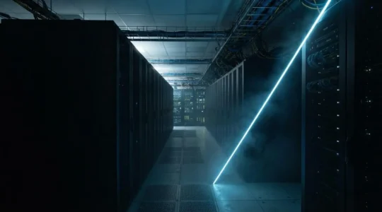 Illustration conceptuelle d'une infrastructure informatique protegee contre les cybermenaces et les ransomwares